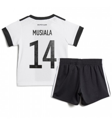 Tyskland Jamal Musiala #14 Hemmakläder Barn VM 2022 Kortärmad (+ Korta byxor)